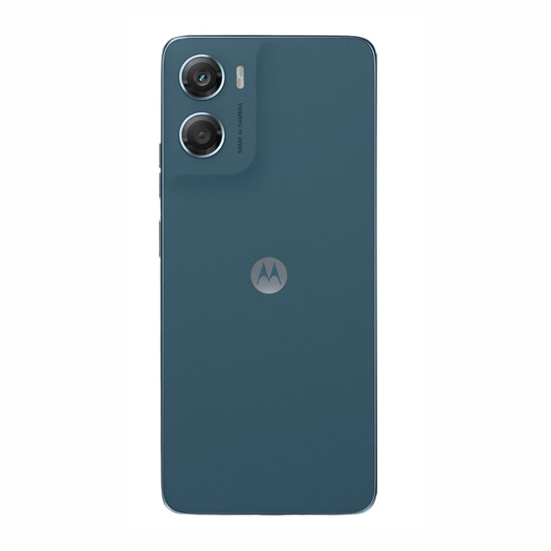 Celular Motorola G06 256GB 4GB RAM 50MP 6.88" azul posterior