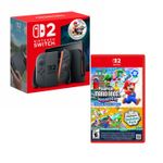 Nintendo Switch 2 256GB + Mario Kart World + Mario Wonder frontal
