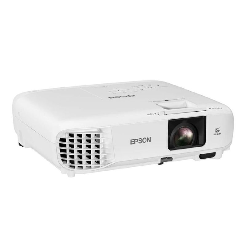 Proyector Epson PowerLite E24 XGA 3600 lúmenes HDMI frontal oblicuo