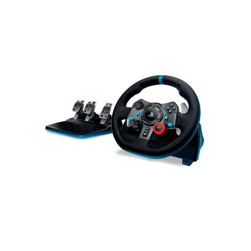 Volante Logitech G29 con pedales + F1 25 PS5 Force Feedback frontal oblicuo