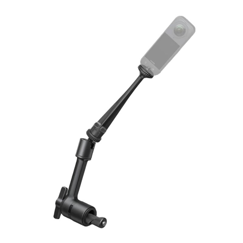 Brazo mágico para motocicleta Insta360 16 accesorios negro frontal oblicuo