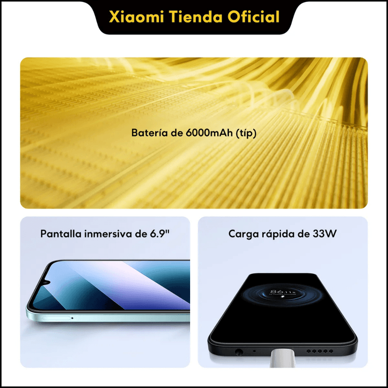 Celular Xiaomi Poco C85 256GB 8GB 50MP pantalla 120Hz calidad