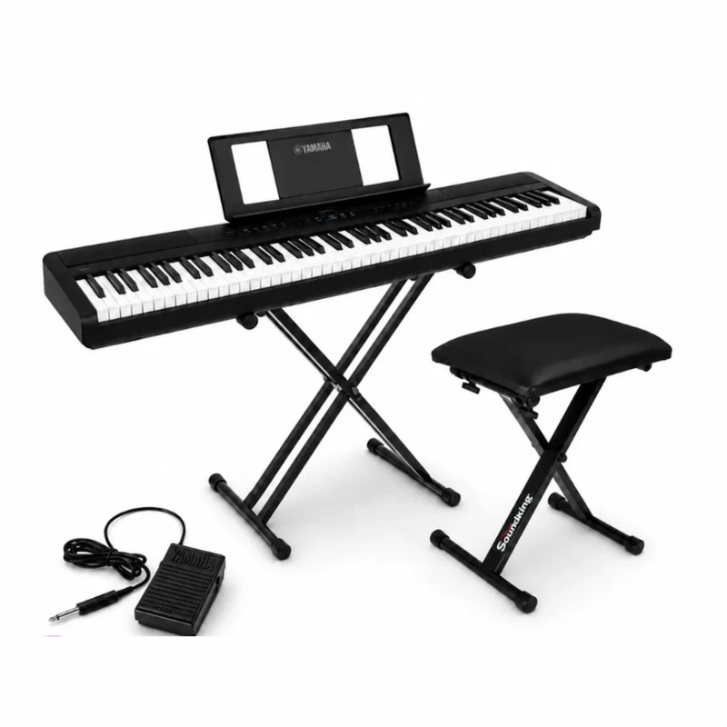 Piano Yamaha P-45 Pack 88 teclas GHS 10 sonidos negro frontal