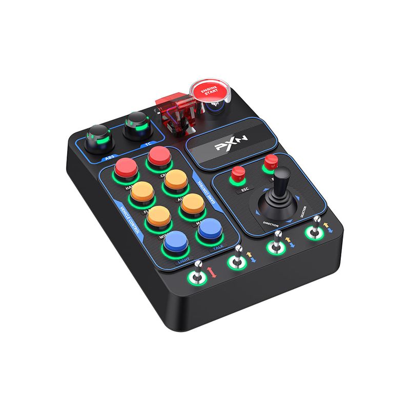 Botonera PXN CB1 para Sim Racing, 30 botones RGB USB-C