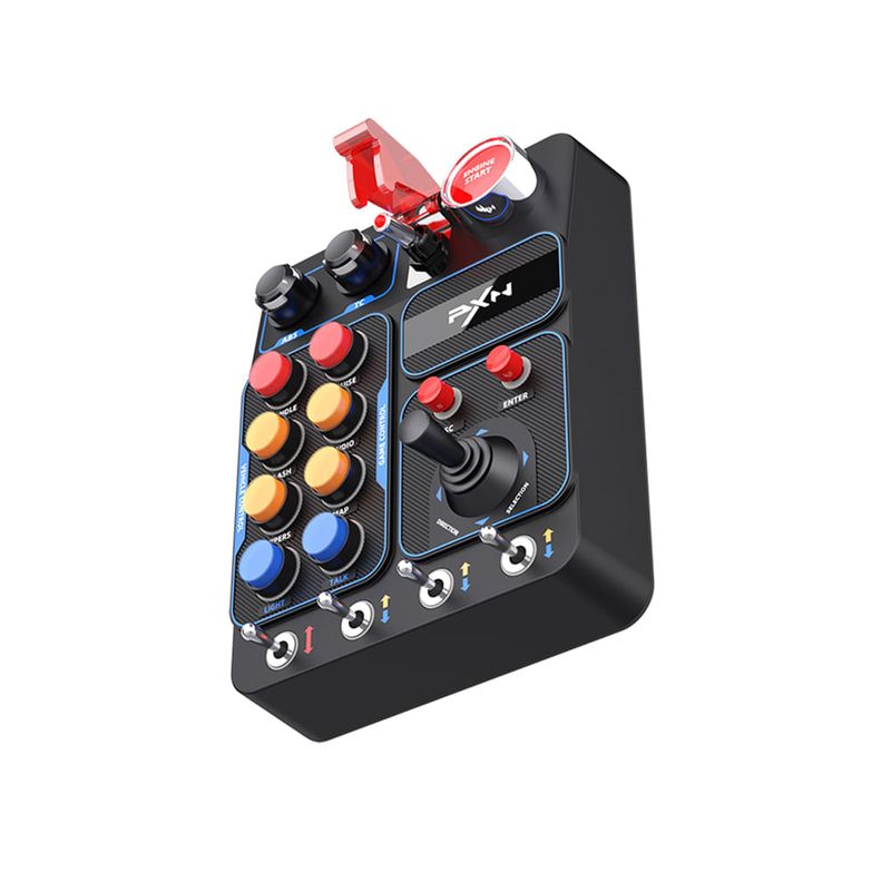 Botonera PXN CB1 para Sim Racing, 30 botones RGB USB-C diagonal