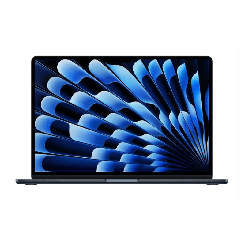 MacBook Air 15" M5 512GB SSD 16GB RAM midnight frontal
