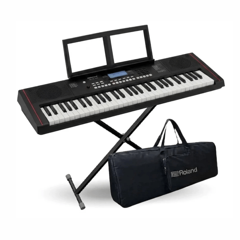 Teclado Roland E-X10 61 teclas 601 tonos Pack negro frontal