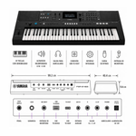 Teclado Yamaha PSR-E483 61 teclas 860 tonos Pack negro especificaciones
