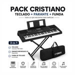 Teclado Yamaha PSR-E483 61 teclas 860 tonos Pack negro