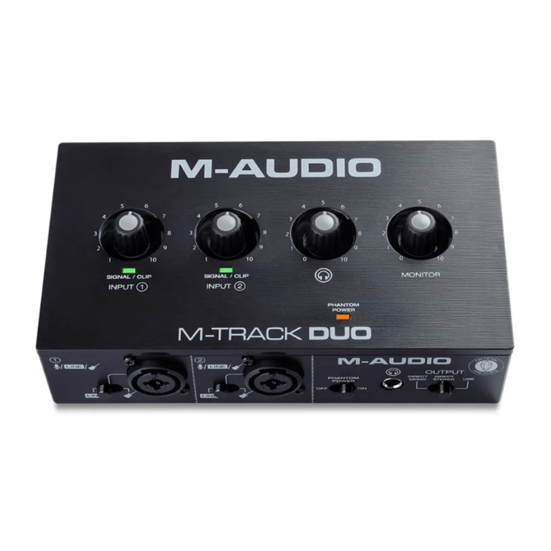 Interfaz M-Audio M-Track Duo 2 canales 24 bits 48 kHz frontal