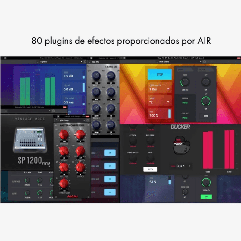 Interfaz M-Audio M-Track Duo 2 canales 24 bits 48 kHz plugins