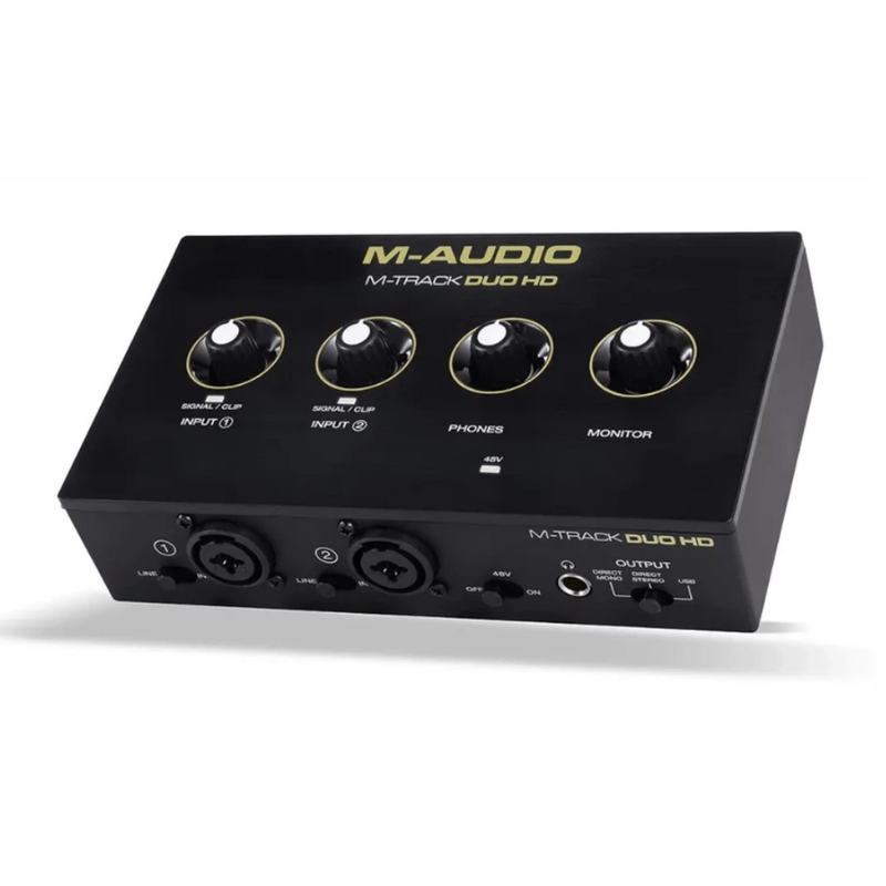 Interfaz M-Audio M-Track Duo HD 2 canales 192 kHz frontal
