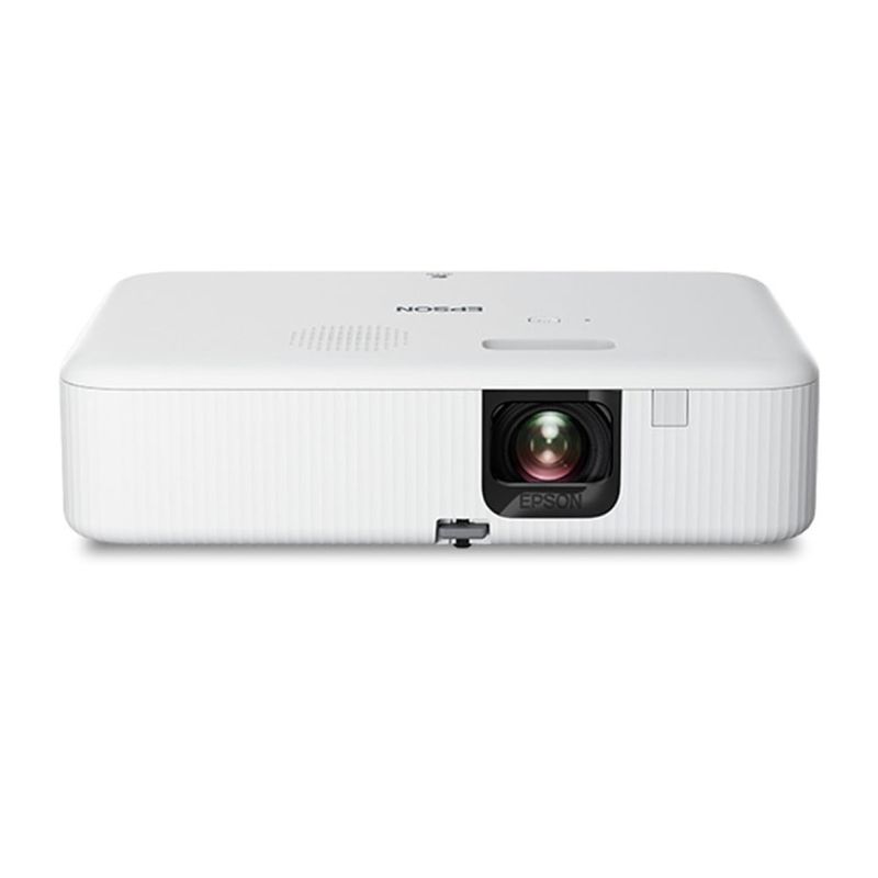 Proyector Epson EpiqVision FH02 FHD con Android TV hasta 300" blanco frontal