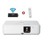 Proyector Epson EpiqVision FH02 FHD con Android TV hasta 300" blanco frontal + control remoto
