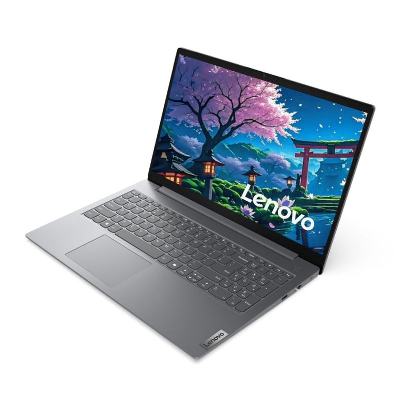Laptop Lenovo V15 G5 Core i7 24GB RAM 512GB SSD gris frontal oblicuo