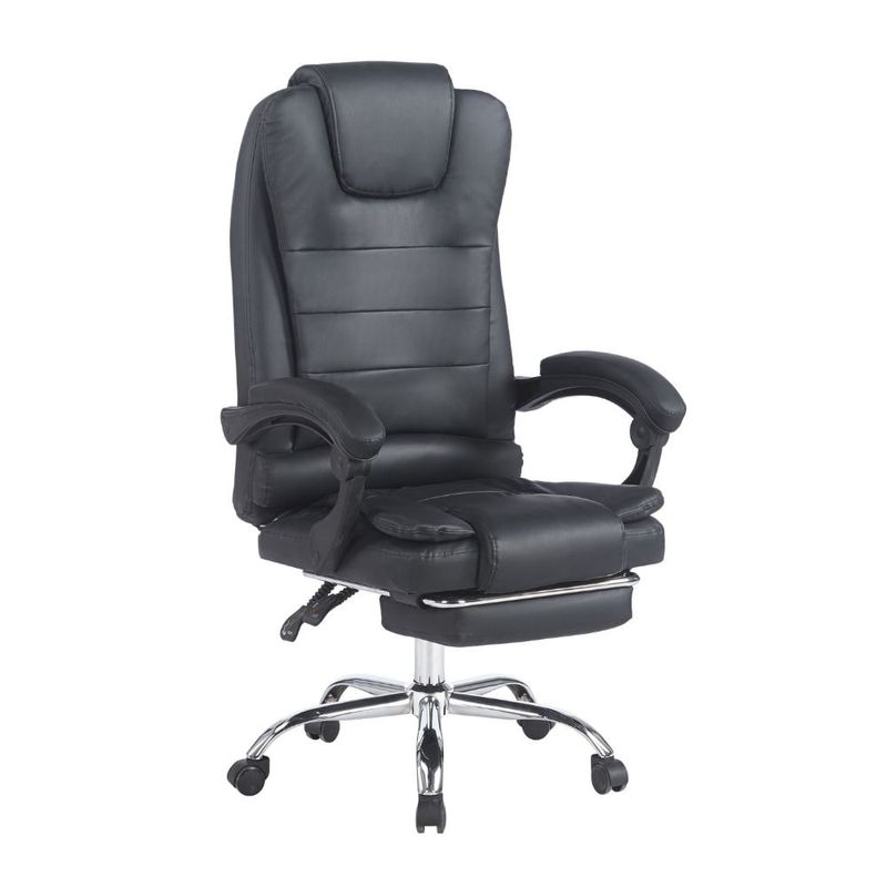 Silla gerencial G-ergonomic Relax Pro 8 Vibromasajes, negro oblicuo