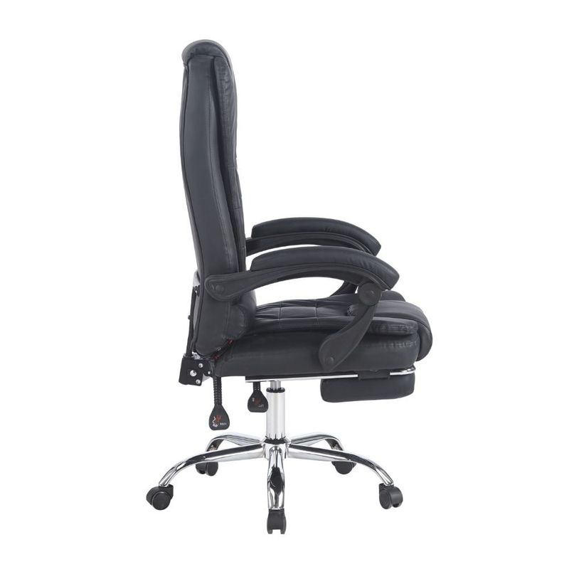 Silla gerencial G-ergonomic Relax Pro 8 Vibromasajes, negro lateral