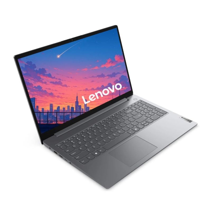 Laptop Lenovo V15 G5 Core i7 40GB RAM 512GB SSD gris frontal oblicuo