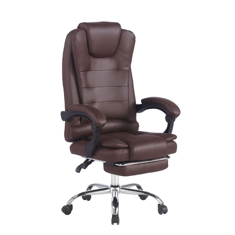 Silla G-ergonomic Relax Pro 8 Vibromasajes café frontal oblicuo