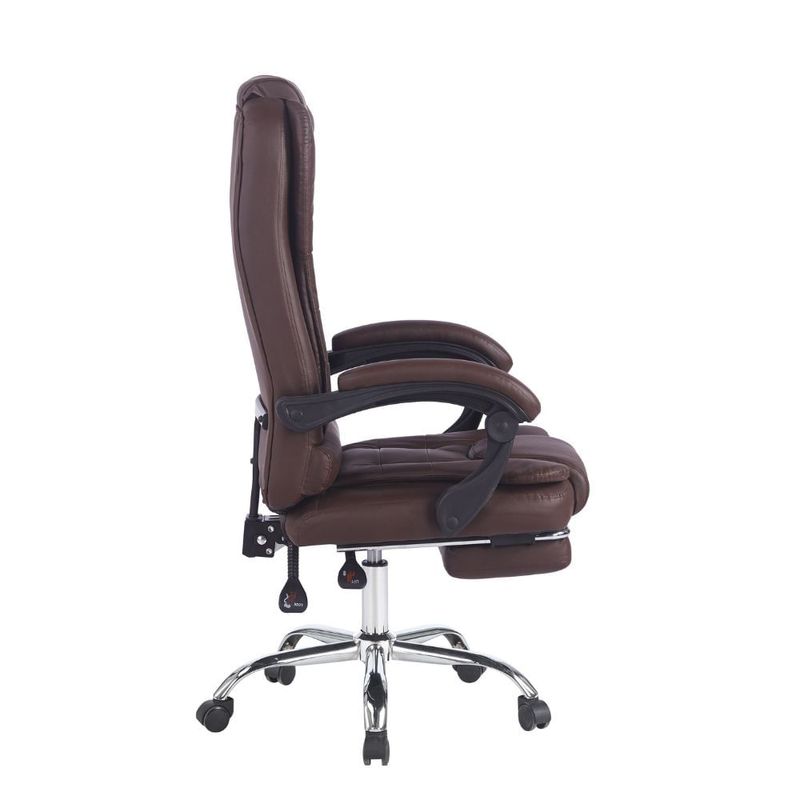 Silla G-ergonomic Relax Pro 8 Vibromasajes café lateral