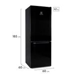 Refrigerador Electrolux ERT32G2KSQB Bottom Freezer 310L oblicuo