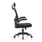 Silla gerencial flex ergonómica altura regulable negra lateral