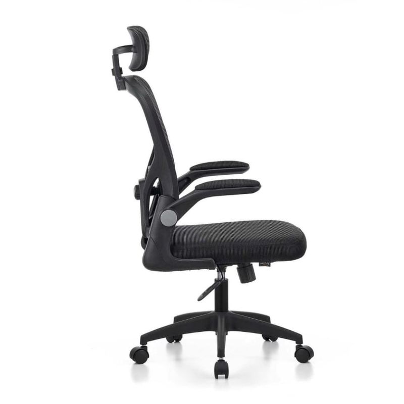 Silla gerencial flex ergonómica altura regulable negra lateral