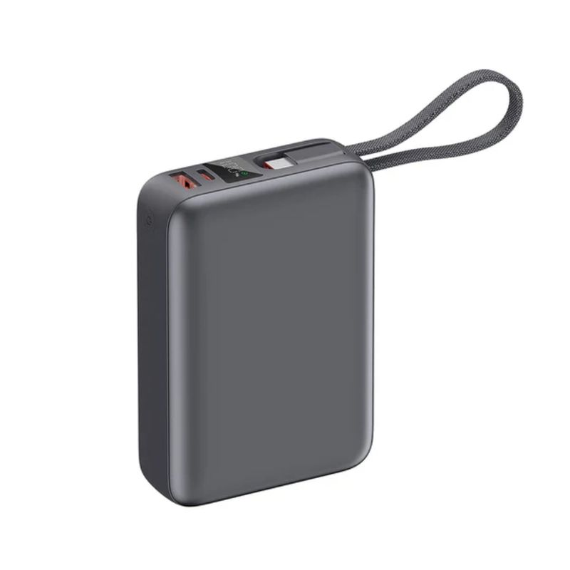 Power bank QCY PB20A 20,000 mAh 45W USB-C con pantalla frontal