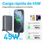 Power bank QCY PB20A 20,000 mAh 45W USB-C con pantalla potencia