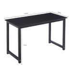 Escritorio fijo G-ergonomic Essential altura 75 cm negro medidas