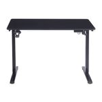 Escritorio eléctrico G-ergonomic FlowDesk altura regulable negro frontal