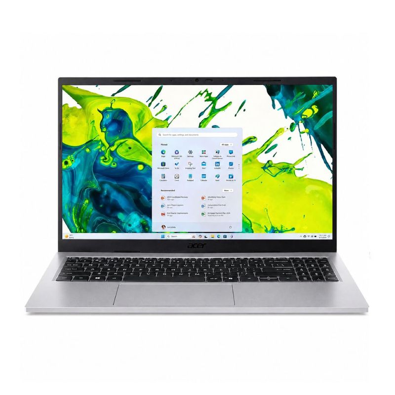 Laptop Acer Aspire Go 15 Core i7 16GB RAM 512GB SSD plata frontal