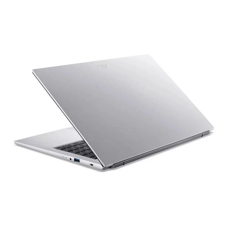 Laptop Acer Aspire Go 15 Core i7 16GB RAM 512GB SSD plata dorsal oblicuo