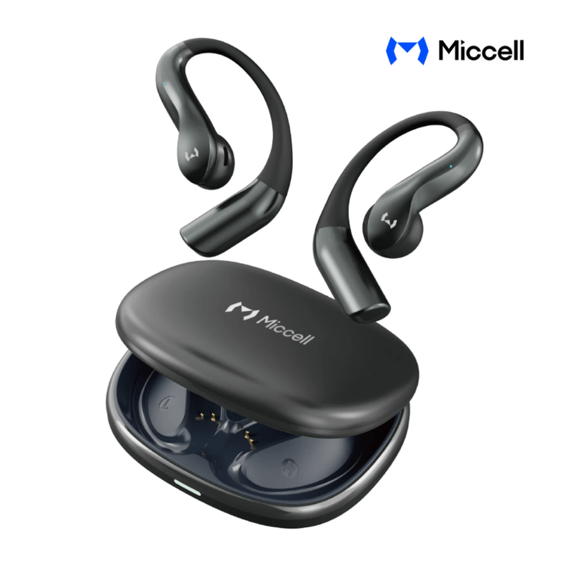 Audífonos Miccell VQ-BH01 Bluetooth 5.4 IP67 8 h negro frontal