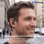 Audífonos Miccell VQ-BH01 Bluetooth 5.4 IP67 8 h negro diseño in ear