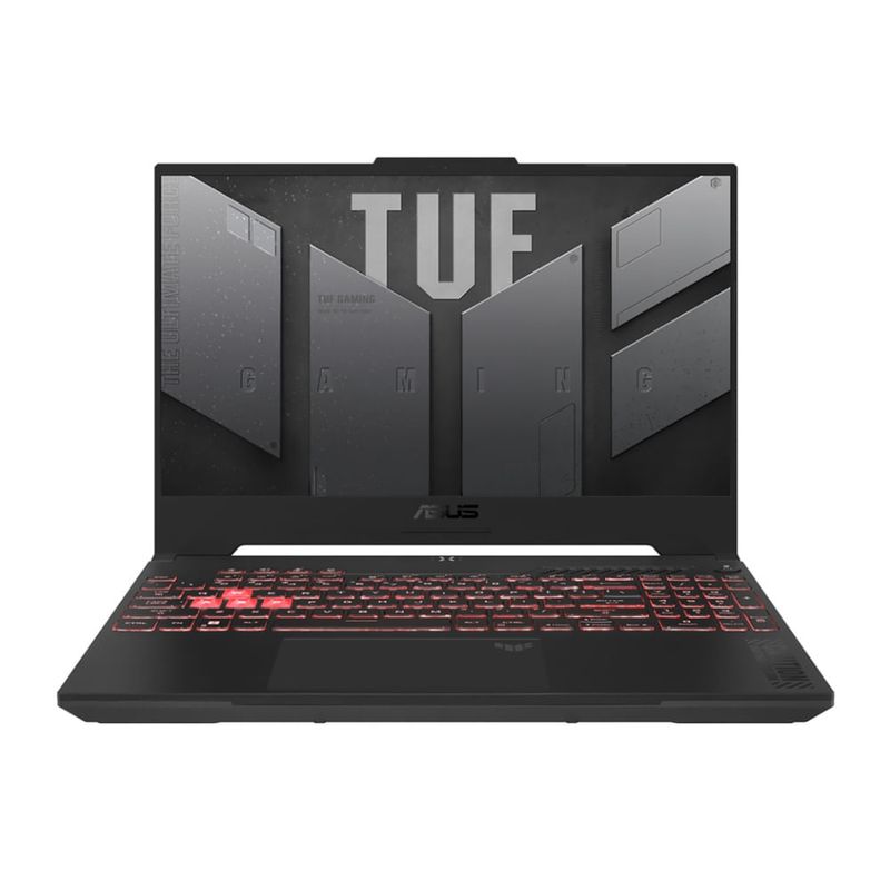 Laptop gamer Asus TUF A16 Ryzen 7 RTX 4050 512GB SSD mecha gray frontal