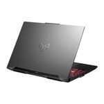 Laptop gamer Asus TUF A16 Ryzen 7 RTX 4050 512GB SSD mecha gray dorsal oblicuo