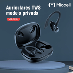 Audífonos Miccell VQ-BH24 Bluetooth 5.4 AI 8 h negro