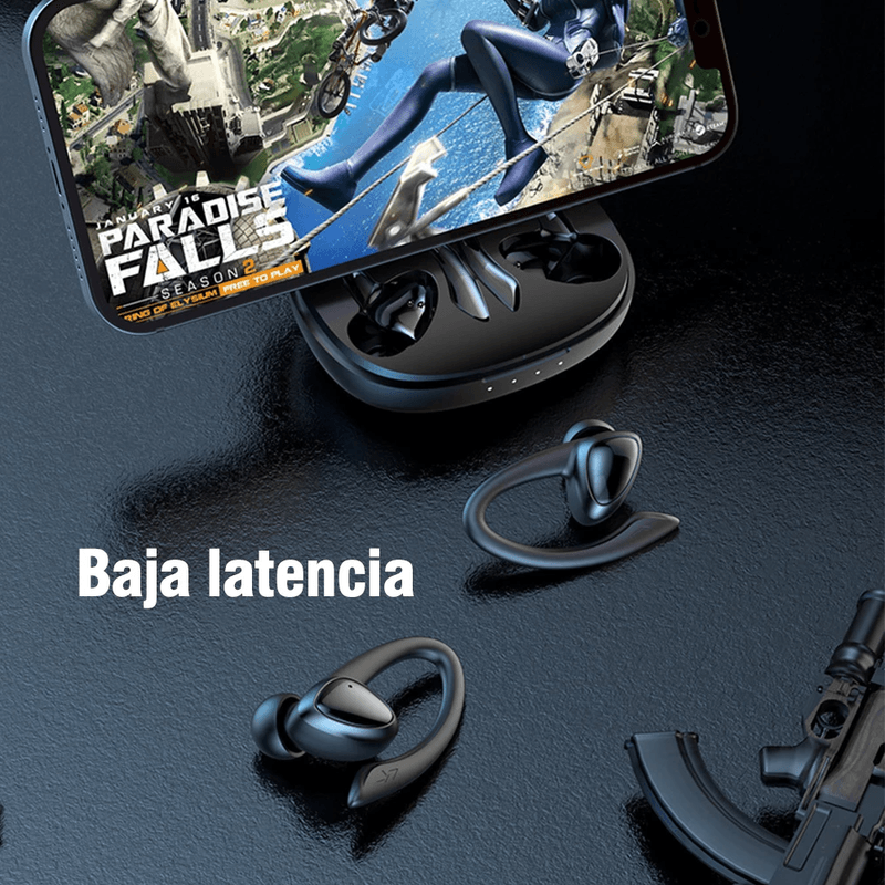 Audífonos Miccell VQ-BH24 Bluetooth 5.4 AI 8 h negro baja latencia