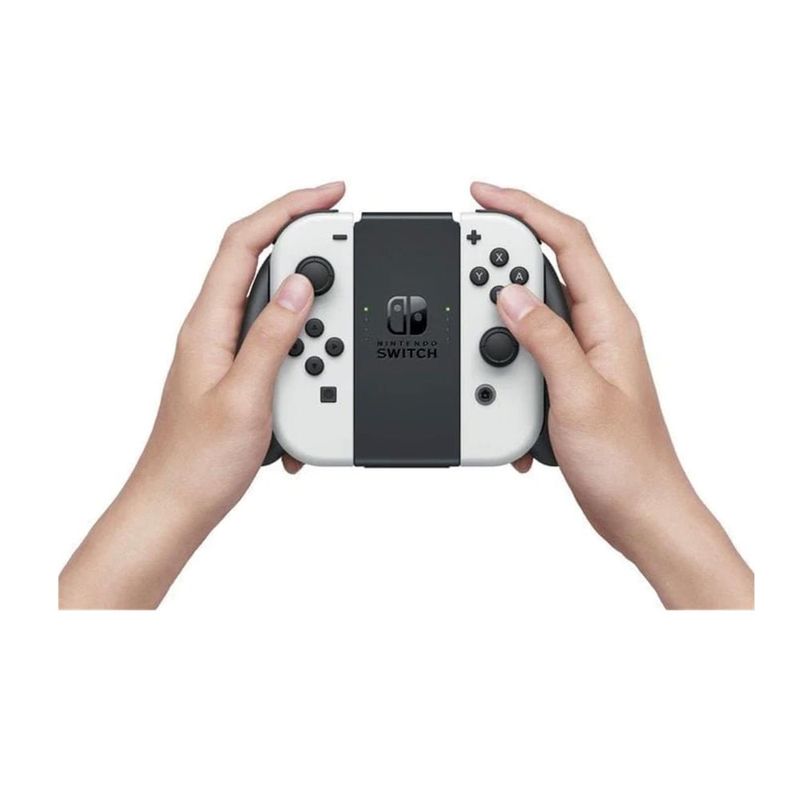 Nintendo Switch OLED 64GB + Super Mario Bros. Wonder blanco control
