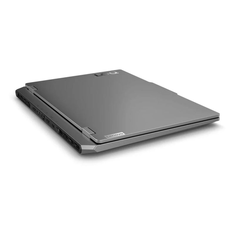 Laptop Lenovo LOQ 15.62" Ryzen 7 1TB SSD 16GB RAM gris dorsal frontal oblicuo cerrado