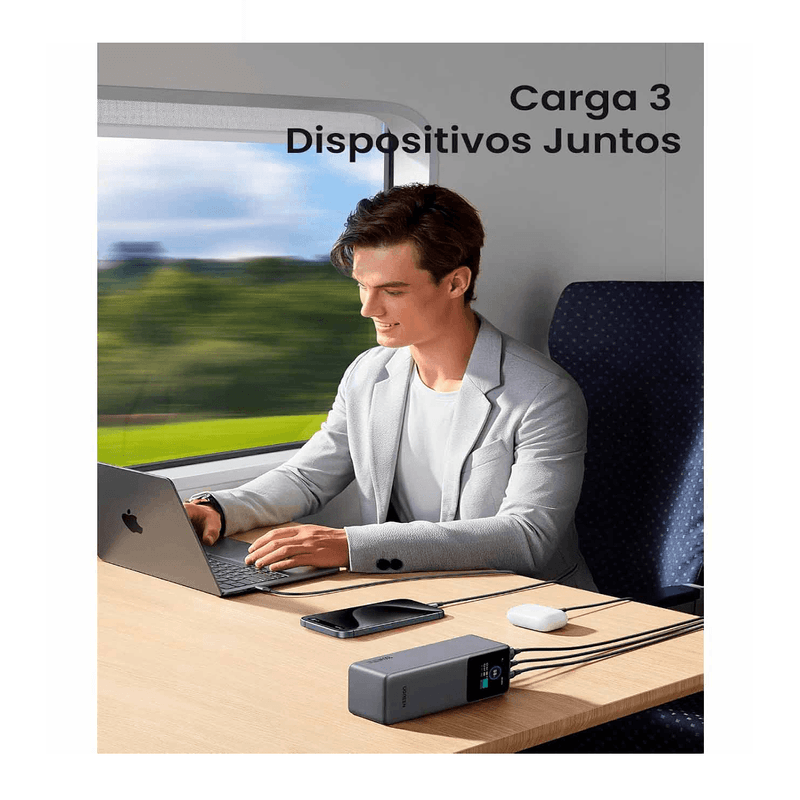Power bank UGREEN PB722 25000 mAh 200W con pantalla TFT  garantía