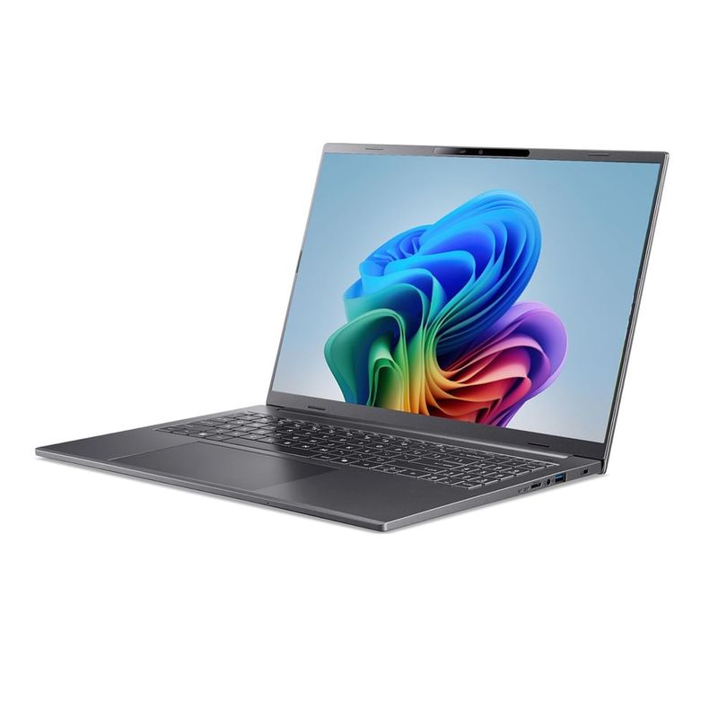Laptop Acer Aspire A14 Touch Ultra 5 16 GB 1 TB Gris frontal oblicuo derecha