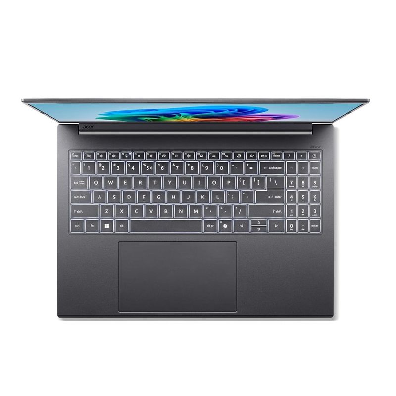Laptop Acer Aspire A14 Touch Ultra 5 16 GB 1 TB Gris superior teclado