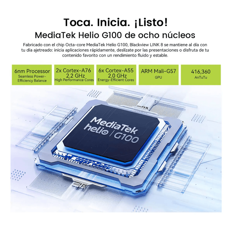 Tablet Blackview Link 8 12.7" 256GB cámara 16MP procesador