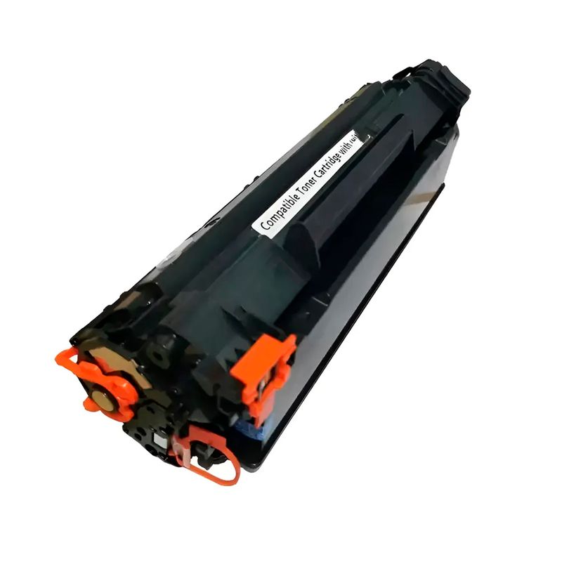 Tóner Fivex 85A CE285A compatible con HP, 1600 páginas frontal oblicuo