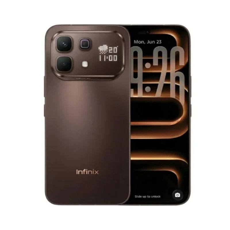 Celular Infinix Note 60 Pro 5G 256GB 8GB RAM marrón frontal