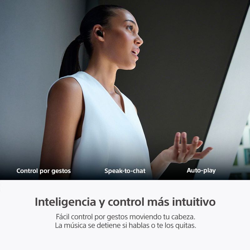 Audífonos Sony WF-1000XM6 Bluetooth con noise cancelling IPX4 negro