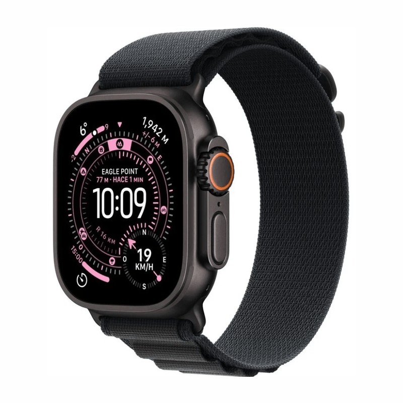 Apple Watch Ultra 3 49mm GPS Cellular Alpine M black oblicuo