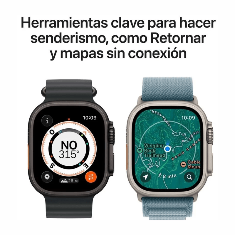 Apple Watch Ultra 3 49mm GPS Cellular Alpine M black app mapa